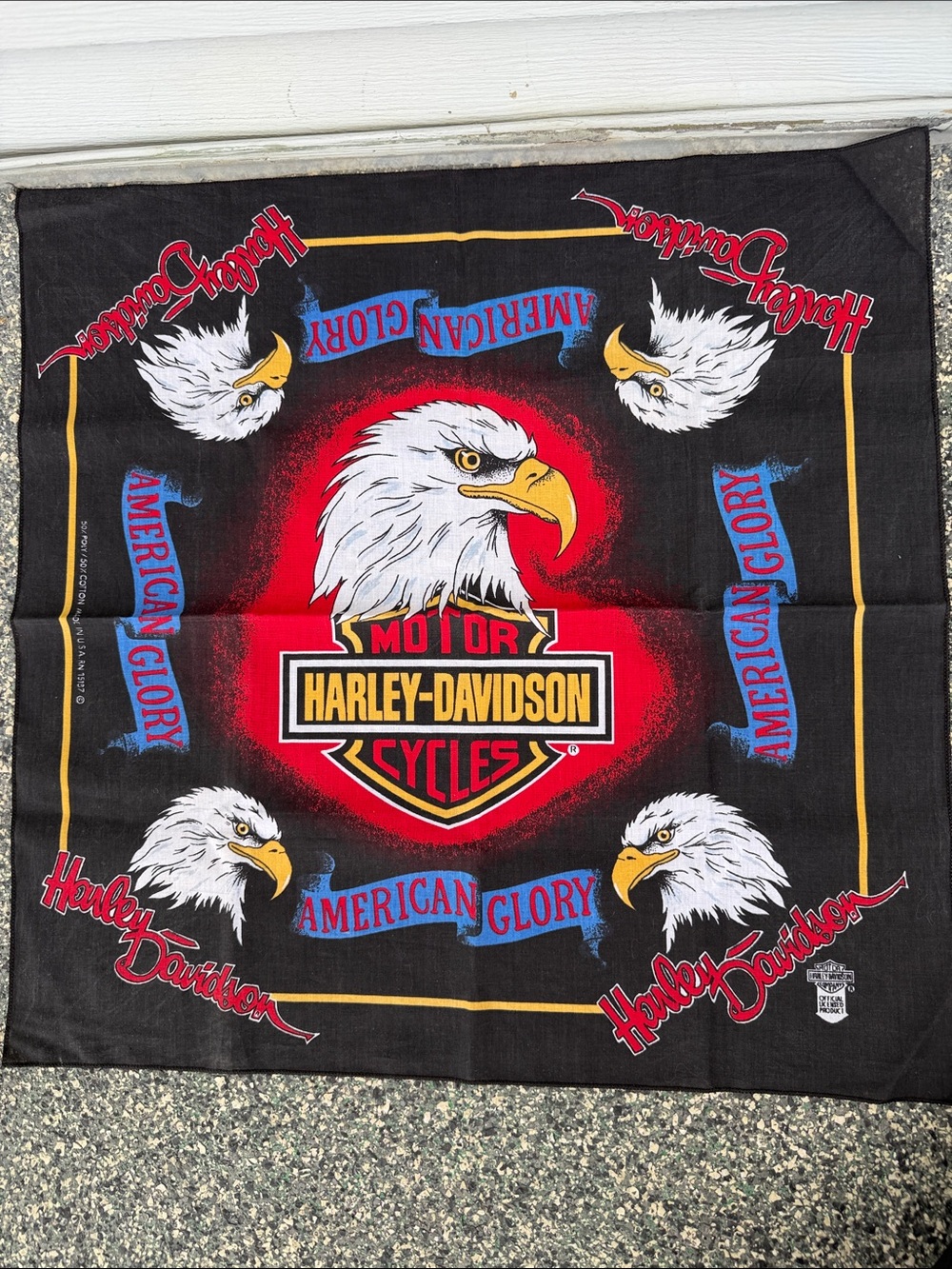 Harley-Davidson Black Red Eagle American Glory Scarf